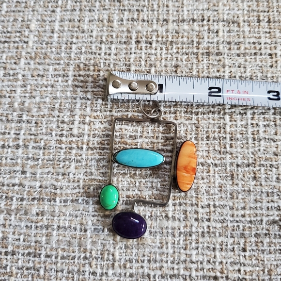 Sterling Artisan Gemstone Pendant - Picture 8 of 9